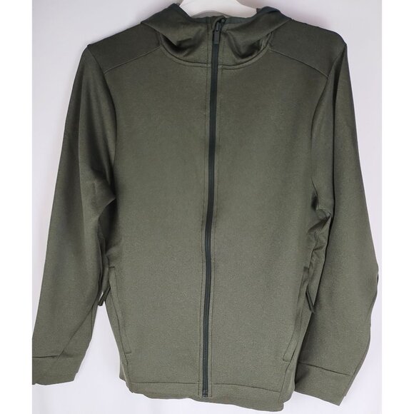 All In Motion Olive Green Full-Zip Medium Hooded Jacket - Picture 1 of 5